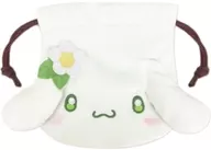 シナモロール ミニフェイス巾着 抹茶 「サンリオキャラクターズ」