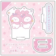 [新品] 03.お文具さん×マイメロディ(コラボイラスト) アクリルスタンドプレート 「お文具といっしょ×サンリオキャラクターズ」