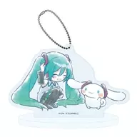 21.(グラフアートイラスト) アクリルスタンドキーホルダー 「初音ミク×シナモロール」