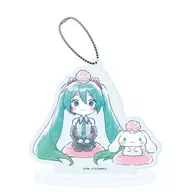 22.(グラフアートイラスト) アクリルスタンドキーホルダー 「初音ミク×シナモロール」