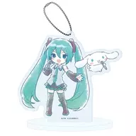 25.(グラフアートイラスト) アクリルスタンドキーホルダー 「初音ミク×シナモロール」