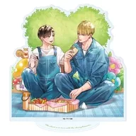 02.鮫島理人＆桜木淳(描き下ろしイラスト) アクリルスタンド 「鮫は桜に恋をする」