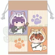 B.フェルン＆シュタルク もふまにあ巾着 「葬送のフリーレン」