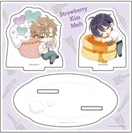 02.B(既存イラスト) アクリルスタンドプレート 「ストロベリーキス・メルト」