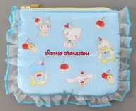 スカイブルーチェリーケーキ フリルティッシュポーチ 「サンリオキャラクターズ」