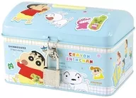 ステッカー カギ付き缶バンク 「クレヨンしんちゃん」