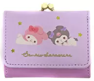 マイメロディ＆クロミ 三つ折り財布 パープル 「サンリオ」