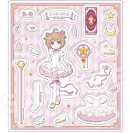 木之本桜(さくらカード編) 描き下ろしver. アクリルフレークパーツ 「カードキャプターさくら クリアカード編」
