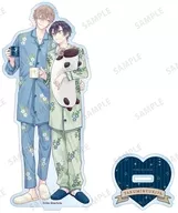 咲原拓海＆深森雪弥 緋汰しっぷ先生 描き下ろし パジャマver. BIGアクリルスタンド 「スノーホワイトの毒に染む」