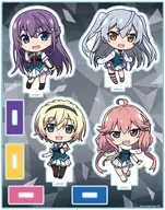 レナ＆トーカ＆クリス＆ムラサキ デフォルメキャラ アクリルキャラスタンド 「グリザイア：ファントムトリガー」