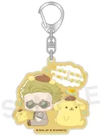 05.七海建人×ポムポムプリン ラメアクリルキーホルダー 「呪術廻戦×サンリオキャラクターズ」