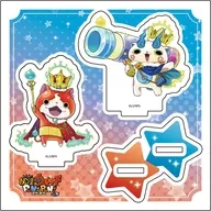 [新品] 10.キング ジバニャン＆キング コマさん(公式イラスト) アクリルスタンドプレート 「妖怪ウォッチ ぷにぷに」