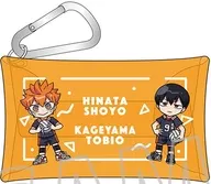 日向翔陽＆影山飛雄 カラビナ付きクリアポーチ 「ハイキュー!!」