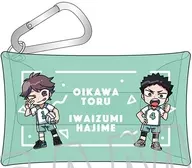 及川徹＆岩泉一 カラビナ付きクリアポーチ 「ハイキュー!!」