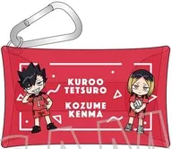 黒尾鉄朗＆孤爪研磨 カラビナ付きクリアポーチ 「ハイキュー!!」