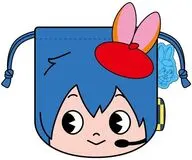 KAITO ダイカットフェイス巾着 「初音ミク×クッピーラムネ ミクッピーラムネ」