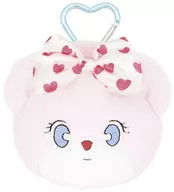 ピンコ カラビナ付きぬいぐるみファスナーマスコット 「MOMOREI」