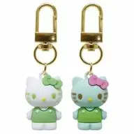 ハローキティ グリーン PVCペアキーホルダー 「サンリオキャラクターズ」