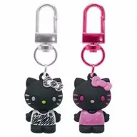 ハローキティ ゼブラ柄 PVCペアキーホルダー 「サンリオキャラクターズ」