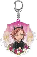 花魁坂京夜 天使と悪魔 箔押しアクリルキーホルダー 「桃源暗鬼」