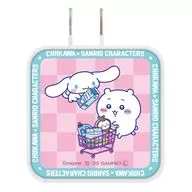 ちいかわ＆シナモロール スーパーマーケットなUSB/USB Type-C ACアダプタ 「ちいかわ なんか小さくてかわいいやつ×サンリオキャラクターズ」