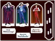 01.集合デザイン(描き起こしイラスト) アクリルジオラマ 「逆転裁判シリーズ」