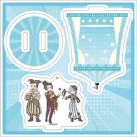 02.御剣怜侍＆糸鋸圭介＆狩魔冥(サーカスver.) グラフアートイラスト アクリルスタンドプレート 「逆転裁判シリーズ」
