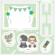 08.夕神迅＆番轟三(ぽてぬいアート) アクリルスタンドプレート 「逆転裁判シリーズ」