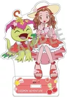 太刀川ミミ＆パルモン(フルーツパーティー) アクリルスタンド(ペア) 「デジモンアドベンチャー」