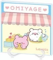 03.すもっぴ＆ぴょんちー(描き下ろしイラスト) アクリルアートボード 駅ver. 「らぶいーず」