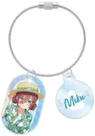 [新品] 中野三玖 描き下ろし アロハシャツver. 2連ワイヤーアクリルキーホルダー 「五等分の花嫁＊」