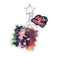 アカネ＆カナタ 描き起こし第2弾 ダブルパーツアクリルキーホルダー 「銀河特急?ミルキー☆サブウェイ」