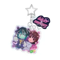 チハル＆マキナ 描き起こし第2弾 ダブルパーツアクリルキーホルダー 「銀河特急?ミルキー☆サブウェイ」