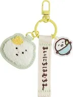 はむちま＆炊きたてのごはん ワッペンキーホルダー 「まいにちはむちま」