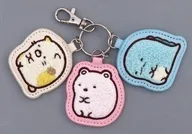 とかげ＆しろくま＆ねこ サガラ刺繍キーホルダー 「すみっコぐらし」