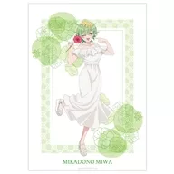 [新品] A3マット加工ポスター 帝乃三和 描き下ろし 白いワンピースと花ver. 「TVアニメ 帝乃三姉妹は案外、チョロい。」