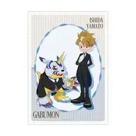 [新品] A3マット加工ポスター 石田ヤマト＆ガブモン 描き下ろし メイド＆執事ver. 「デジモンアドベンチャー」