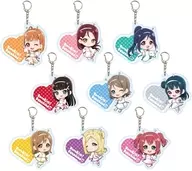 [Box] Love Live! Sunshine! Acrylic Key Holder 02. Space ver. (Mini Character Illustration)