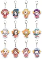 [Box] Acrylic Key Holder Gakuen idol Master 03. Crepe style dress ver. Mini Character illustration.
