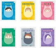 [Box] Ao No Hakko postage stamp Style Acrylic Key Holder