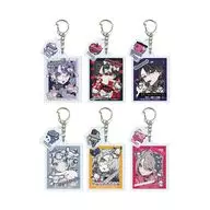 [Box] Kei Mochizuki x Sanrio Character Kuzu Acrylic Key Holder with Parts 01. Collaboration Illustration