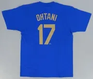 大谷翔平#17(ロサンゼルス・ドジャース) Fanatics ドジャース 2025ナショナルリーグMVP受賞記念 ネームアンドナンバー背番号Tシャツ ブルー 2XLサイズ