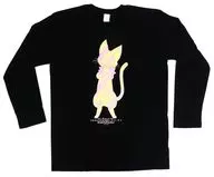 ニャンメル ロングTシャツ ブラック×イエロー XLサイズ 「アイドル魔法少女ちるちる☆みちる」