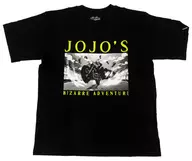 東方仗助 JOJO Wheelie T-shirt ブラック Mサイズ 「ジョジョの奇妙な冒険 ダイヤモンドは砕けない×ラゾーナ川崎プラザ」