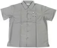 ぬりかべ ポリトロビッグシルエット半袖シャツ グレー ユニセックスLサイズ 「ゲゲゲの鬼太郎×グラニフ(graniph)」