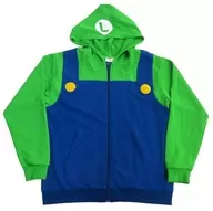 ルイージ(2023ver.) パーカー グリーン×ブルー XLサイズ 「スーパーマリオ」 ユニバーサル・スタジオ・ジャパン スーパーニンテンドーワールド限定