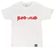 BAND-MAID GOTOUCHI LOGO-T(ご当地ロゴTシャツ) ホワイト(ロゴ：レッド) Lサイズ 「BAND-MAID WORLD DOMINATION TOUR 2018-2019 侵略」