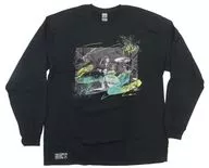 AKANE(BAND-MAID) MEMBER PHOTO LS-T(ロングスリーブTシャツ) ブラック×イエロー XLサイズ