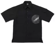 ロゴ オーバーサイズシャツ(5分袖) ブラック XSサイズ 「Kojima Productions×GU」