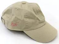 Liyuu Embroidery Cap(キャップ) ベージュ 「Liyuu×atmos pink」 